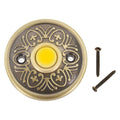 Solid Iron Bronze Doorbell Push Button Led Lighted Long Lasting