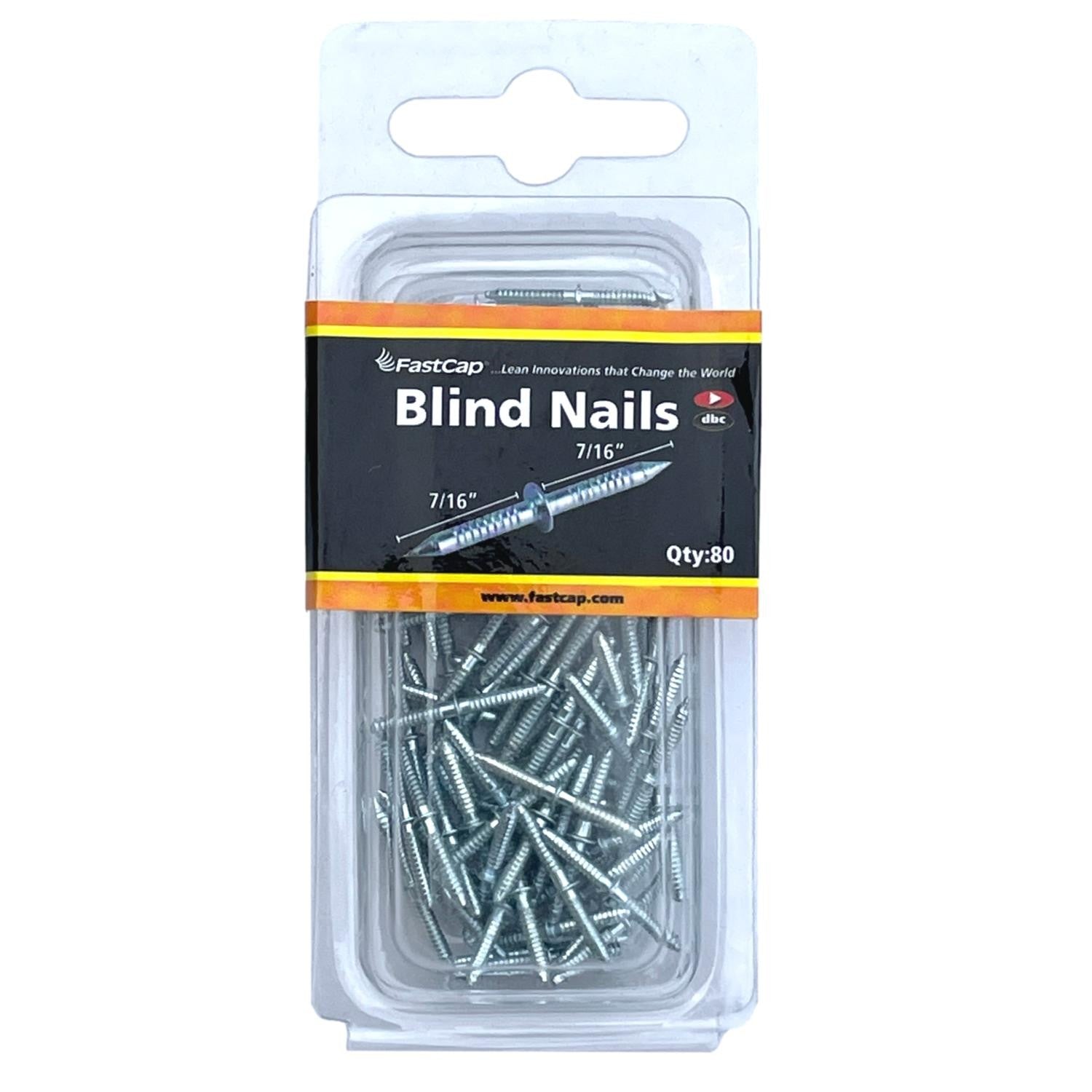 Fastcap Double Ended Blind Nails X 80 11mm+11mm (7/16"+7/16")