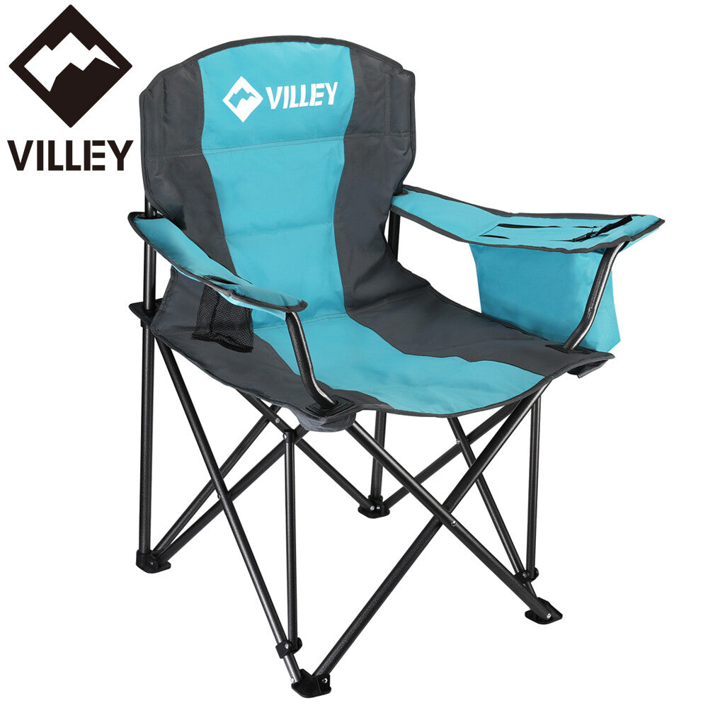 VILLEY Camping Chair Oversized Folding Camp Chair Portable Outdoor