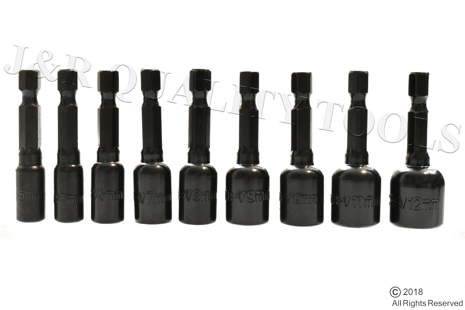 9pc Magnetic Nut Driver Set 1/4" Shank