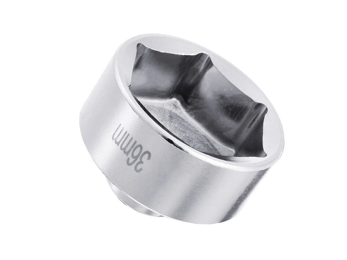 3/8" Dr. Low Profile Oil Filter Socket Wrench Individual 24,27,29,30,32<wbr/>,36,38mm