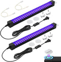365nm Black Light Bar 15W 1ft, Uv Blacklight Strip for Dispaly
