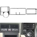 Carbon Fiber Air Condition Vent Trim Dashboard For Golf 4 Mk4 R32 Gti