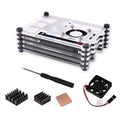 9 Layers Acrylic Transparent Case With Cooling Fan&heatsink For
