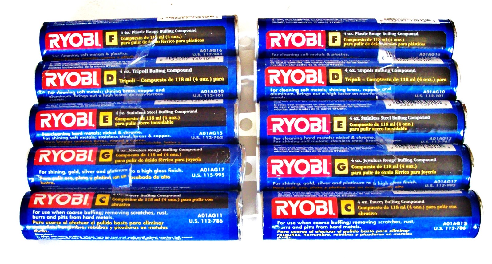 Ryobi Buffing Compound Tubes