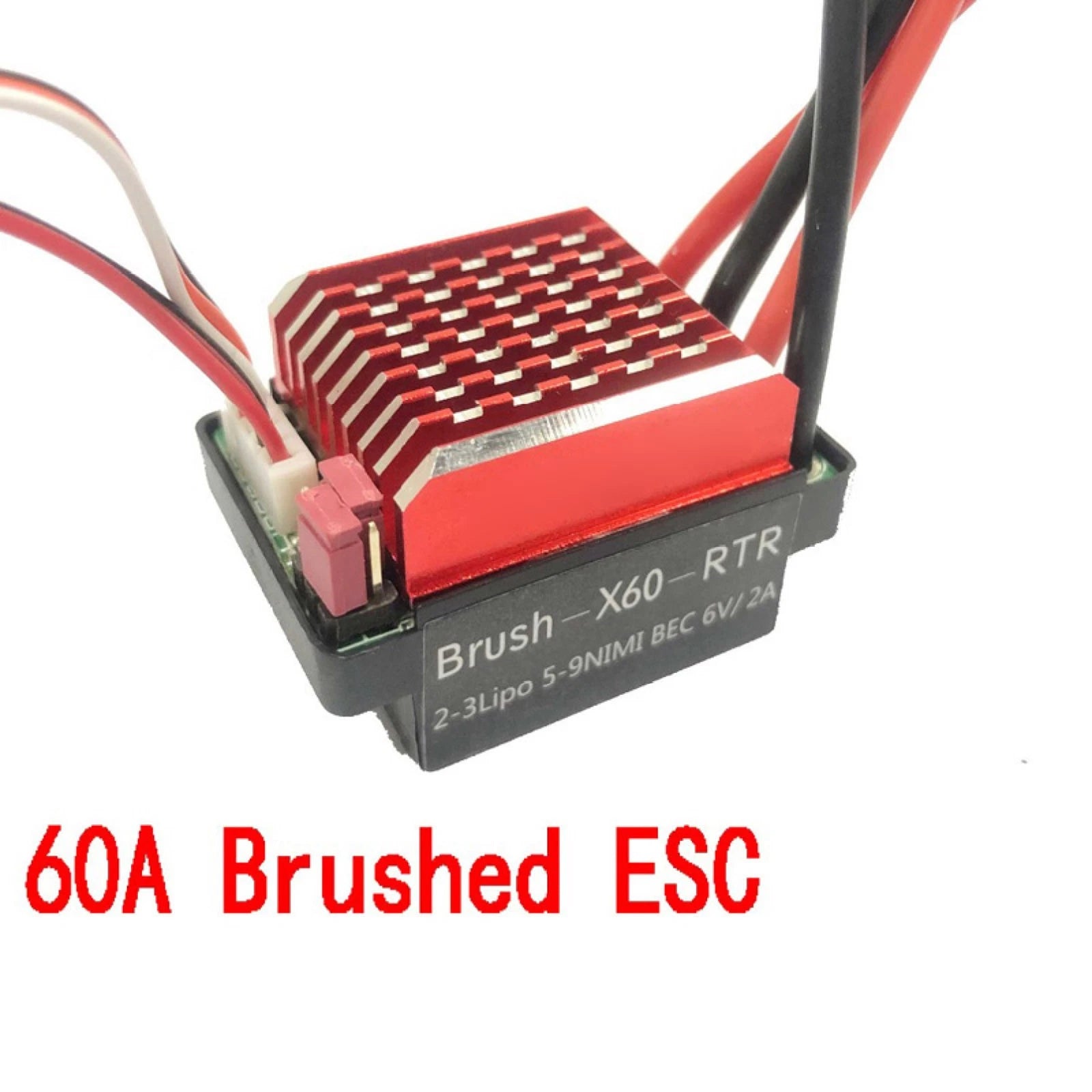 Two-way 60a Brushed Electric Speed Controller Esc For 1/10 Rc Car