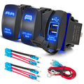 Led Rocker Switch, 3 Pack 12a/20a 24v/10a Led Light Bar & Rear Light &