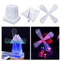 Diy Rotary Windmill Silicone Mould Resin Epoxy Casting Ornament Decor