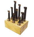 Boring Bar Set Carbide Tipped Bars 3/8 Inch Shank Lathe Tool C6