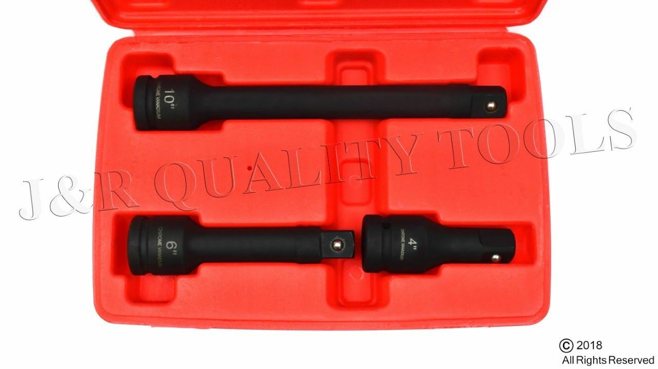 3/4" Drive Impact Extension Bar Set 3 Pieces