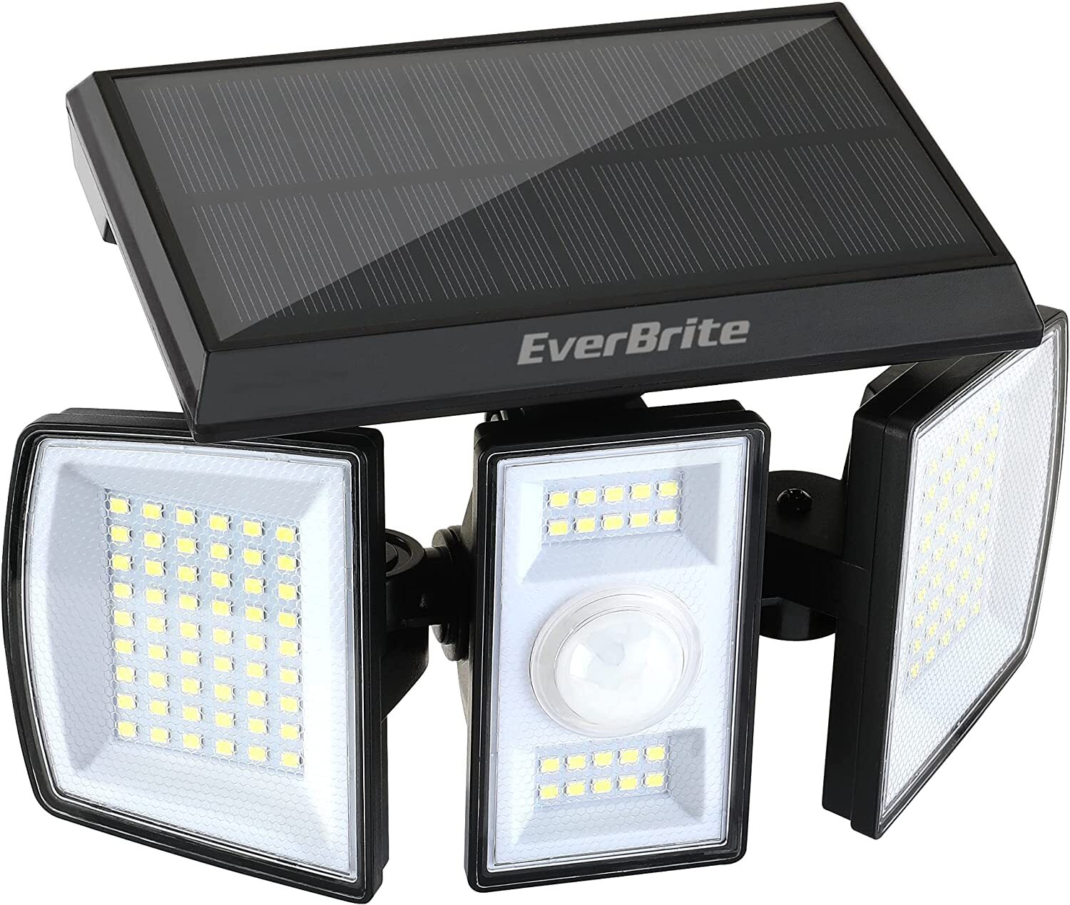 EverBrite Solar Outdoor Lights, 128 LED 7000K Solar Motion Sensor Lights NEW