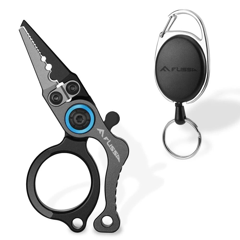 Flissa Mini Fishing Pliers Fish Hook Remover Tool W/fly Fishing