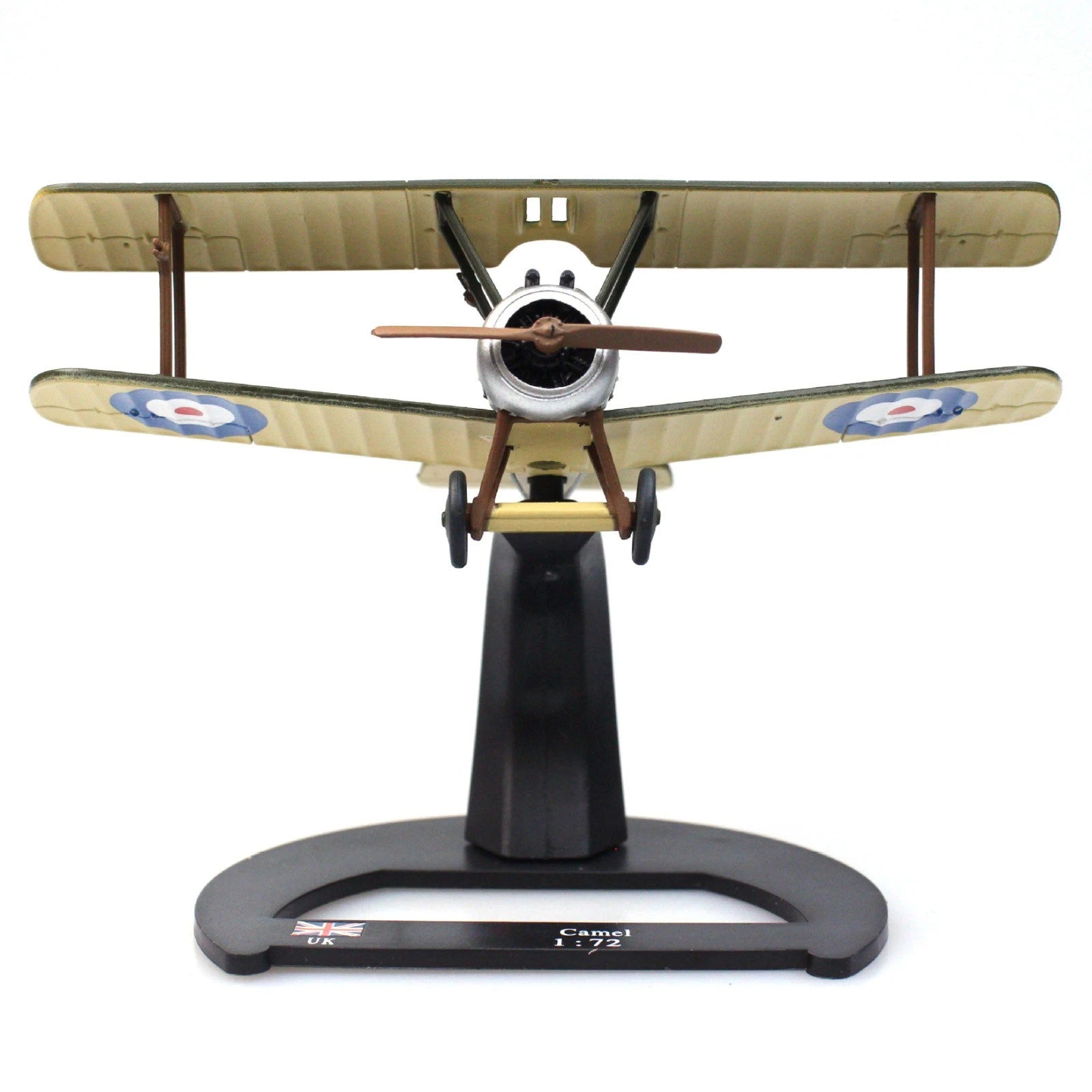 8cm Diecast Alloy 1/72 Wwi British Sopwith Camel F.1 Biplane Display