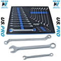US PRO 25pc Offset Ring & Combi Spanner Set