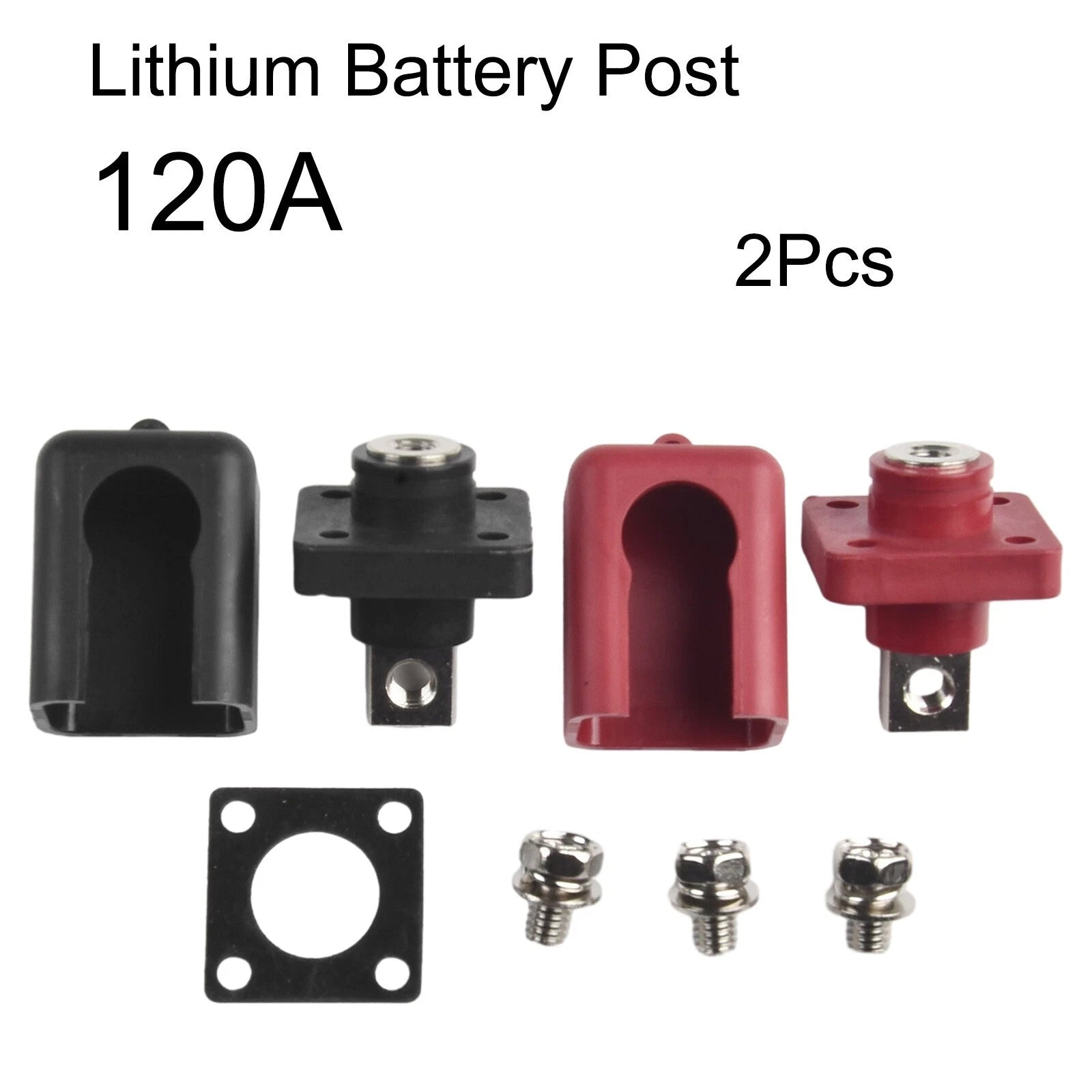 High Current All Copper Lithium Battery Connector Set (120a) For