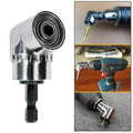 Drill Adapter Right Angle 1/4 Chrome-Vanadium Steel