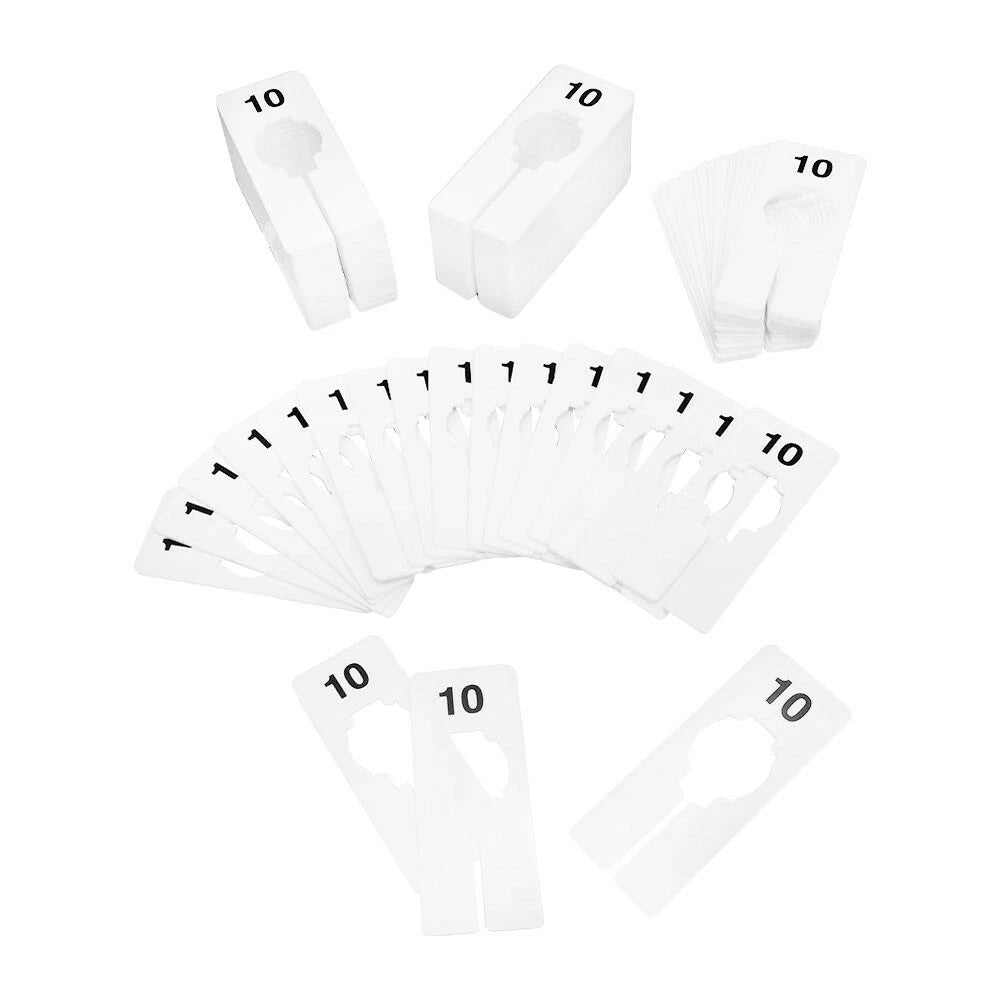 Hangers Retail Clothing 2" X 5" Rectangular Plastic Size 10 Dividers