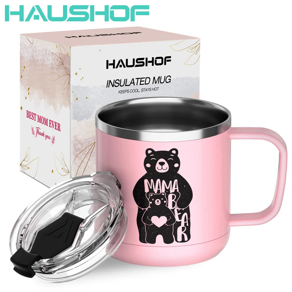 Haushof Mothers Day Tumbler Mug 14 Oz Stainless Steel Coffee Mug Cup