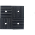 Black Rubber Isolation Pads 16x16x1.5cm For Ac Outdoor Units And Pumps
