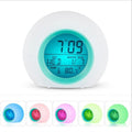 Led Digital Alarm Clock With 7 Colors Night Light For Boys And For