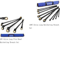 WORKPRO 10PCS Extra Long Ratchet Wrench/5PCS Flex Head Extra Long Ratchet Wrench