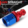 Aluminum An6 6-An Straight Swivel Oil/Fuel Line Hose End Push-On Male