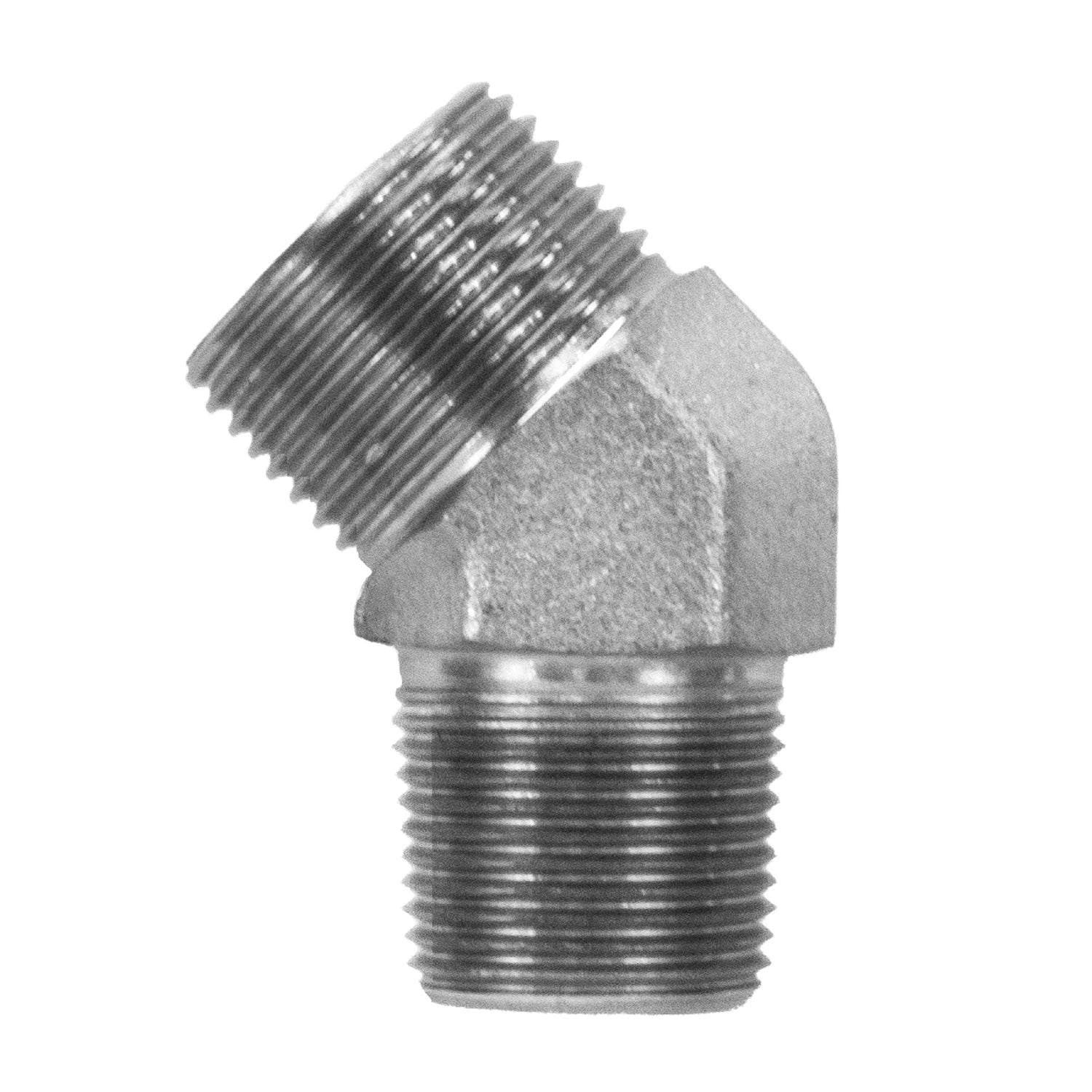 Hydraulic Adapter 08 Male Face Seal X 08 Male Pipe 45 Degree