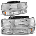 For 1999-2002 Chevy Silverado Chrome Housing Amber | Built Supply Co