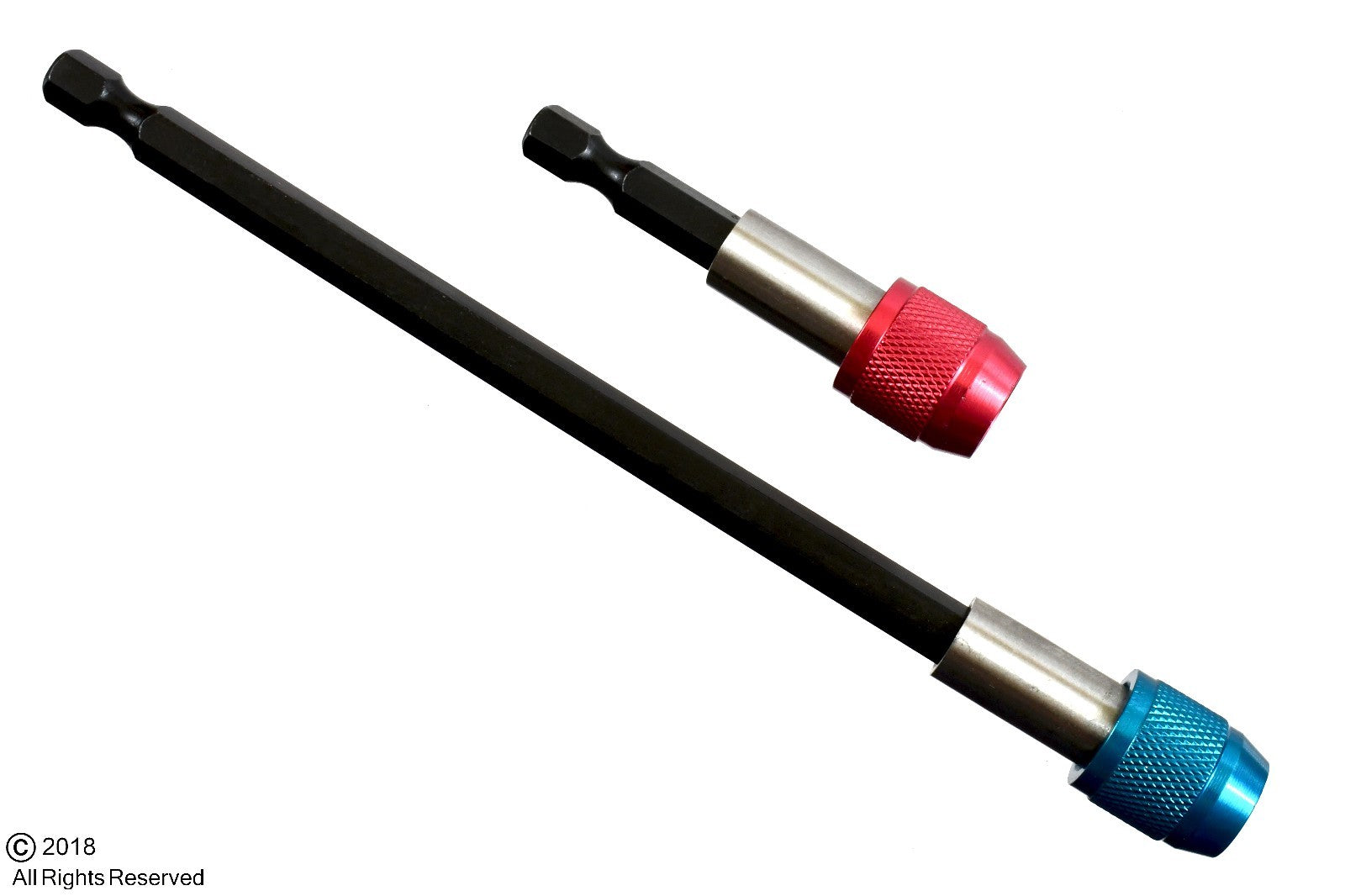 2pc 1/4" Hex Shank Screwdriver Extension Set