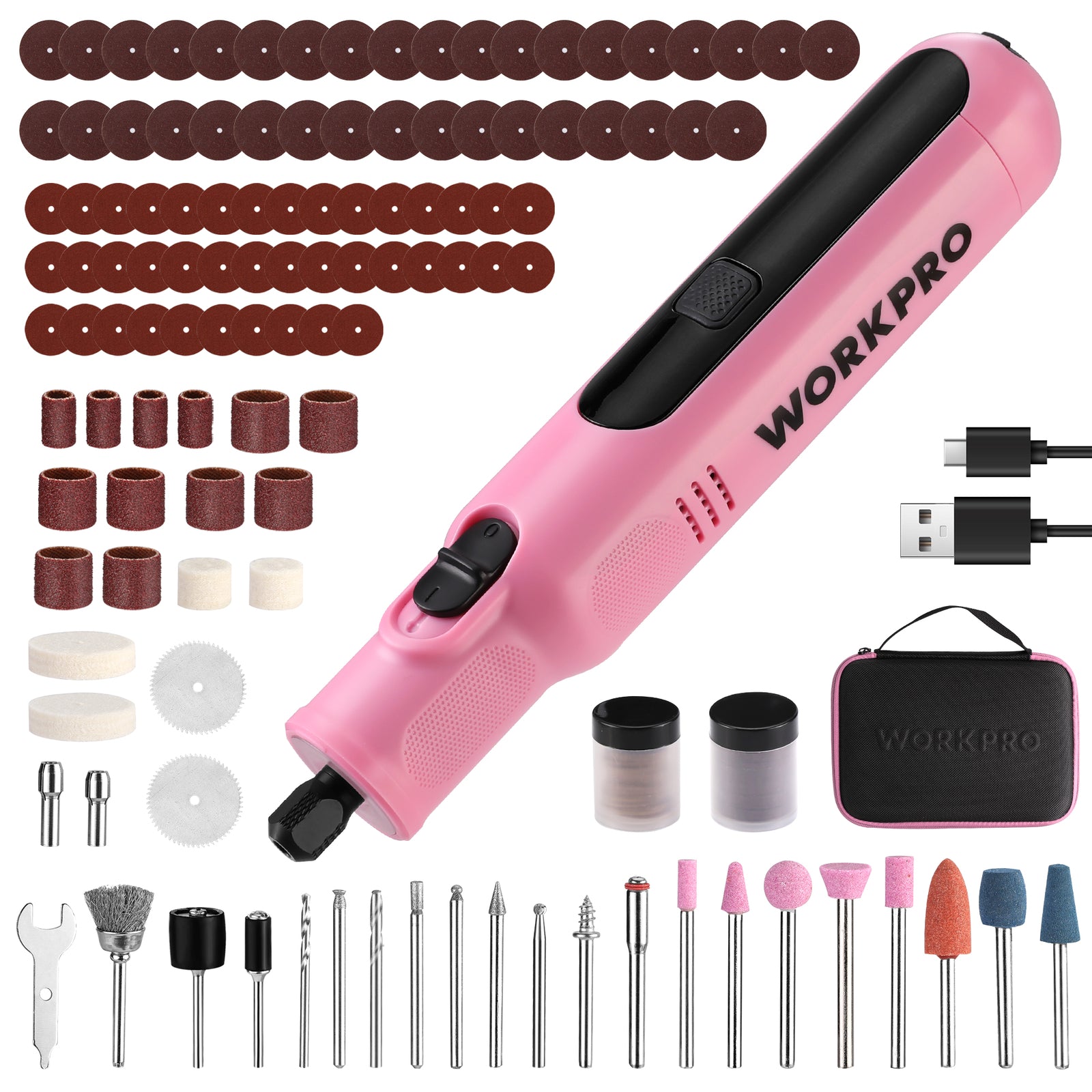 WORKPRO Cordless Rotary Tool Kit with 117 Accessories by WORKPRO