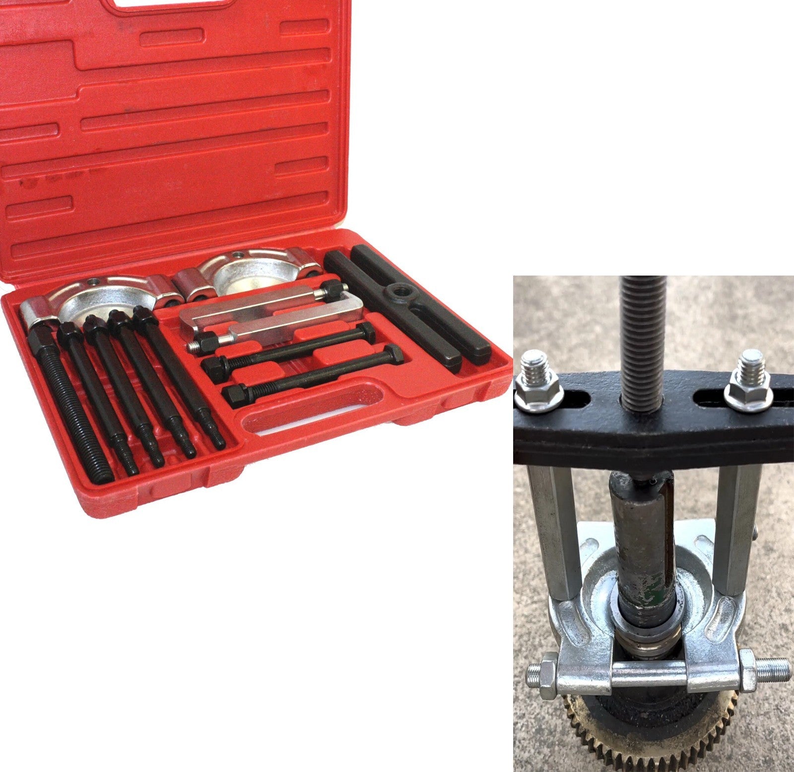 14PCS Bearing Puller Set 5 Ton Bearing Separator Splitter Tool Set 2" & 3" Jaws