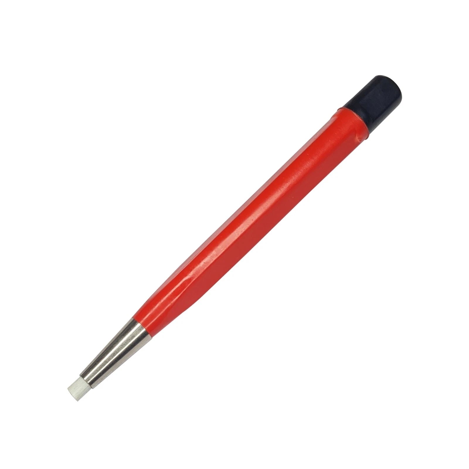 Red Pen Type 5" Scratch Brush With Fiber Bristles- Retractable
