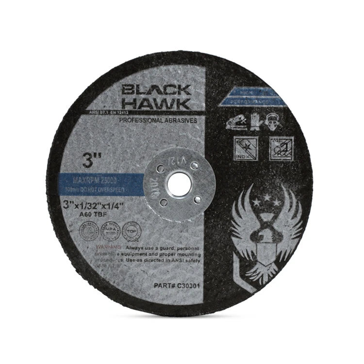 100 Pack - 3" x 1/32" x 1/4" Reinforced Cut-Off Wheel Die Grinder Cutting Discs