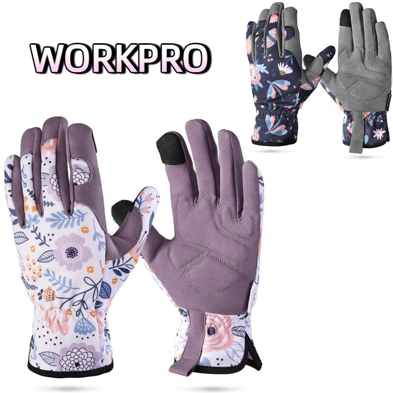 Gardening Gloves for Women Men - Leather Garden Gloves Thorn Proof