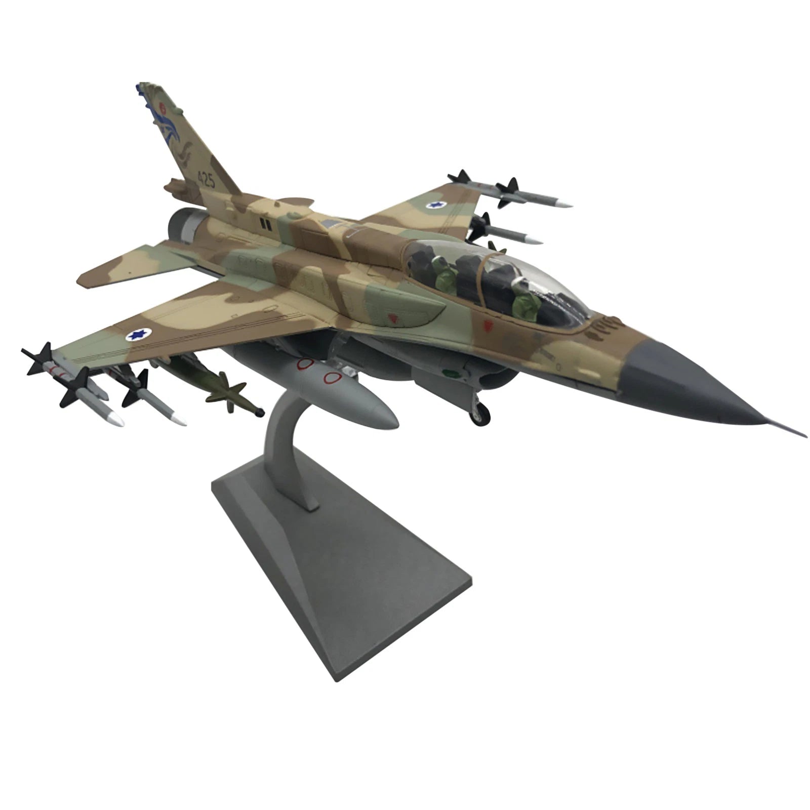 20.5cm Diecast 1/72 Israeli Air Force F-16i Fighter Aircraft Model