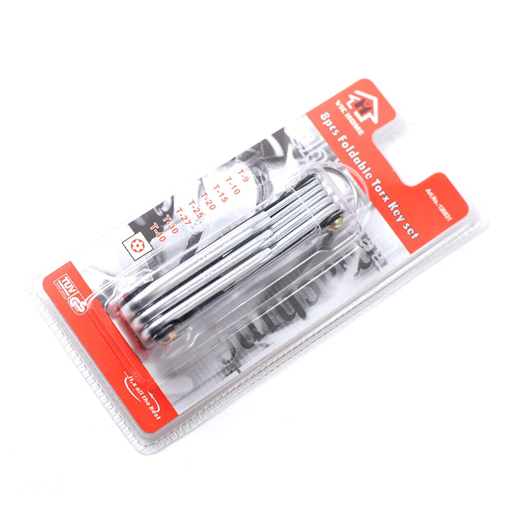 Clearance Sale 12 Set T9-t40 Foldable Star Torx Key Wrench Set