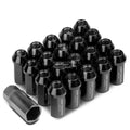 Closed End M12x1.5 50mm Tall 25mm Od Black Aluminum | Built Supply Co