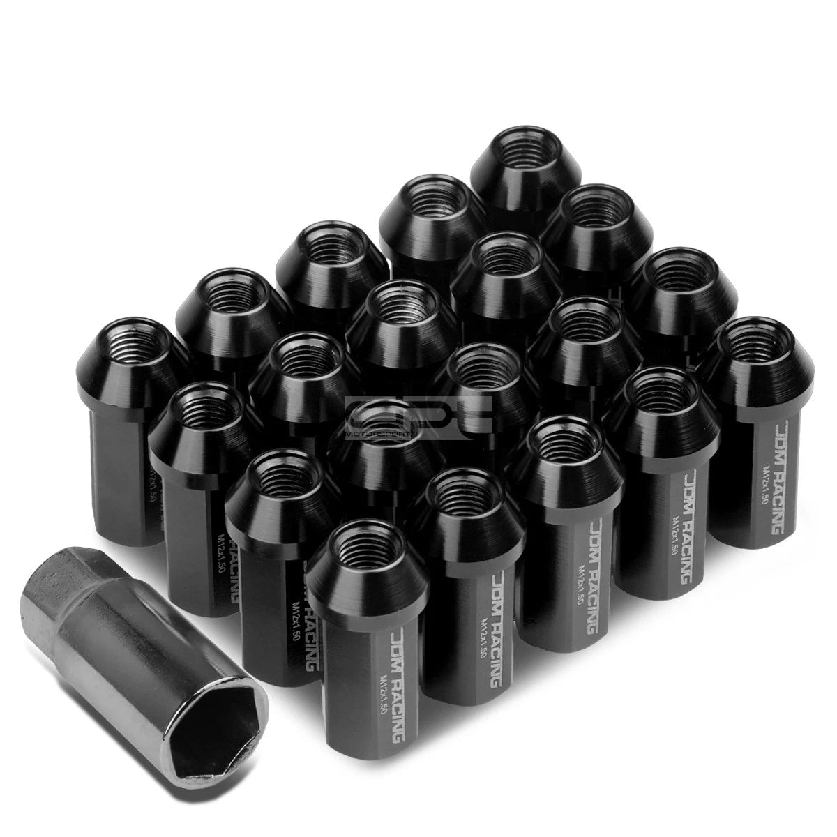 Closed End M12x1.5 50mm Tall 25mm Od Black Aluminum | Built Supply Co