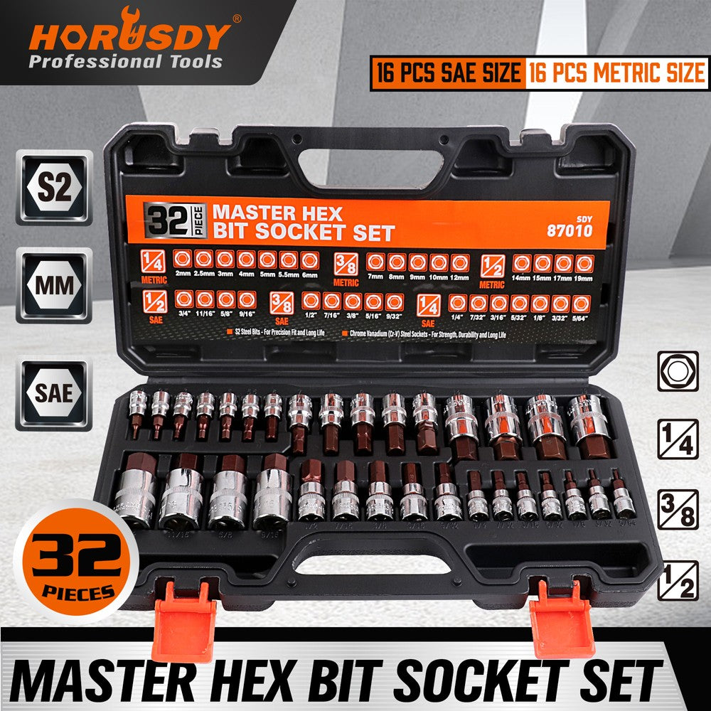 Tap and Die Set 110 Piece Metric with Case Screw Extractor Remover