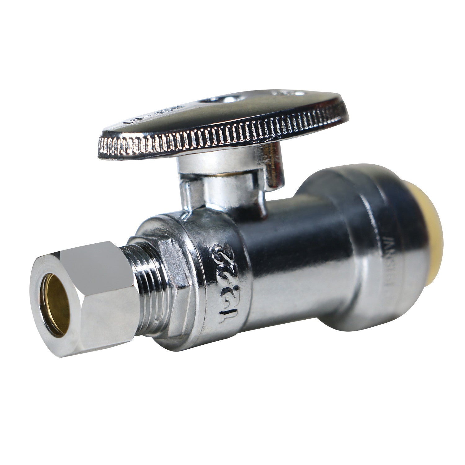 XFITTING 1/2" PUSH FIT x 3/8" OD Stop Valve - 15 Pack