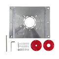 Aluminum Router Table Insert Plate 300x235mm w/ 2 Rings for