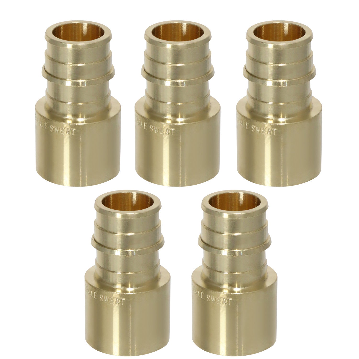 XFITTING 3/4" PEX A X 3/4" Female Sweat Adapter 5 Pack