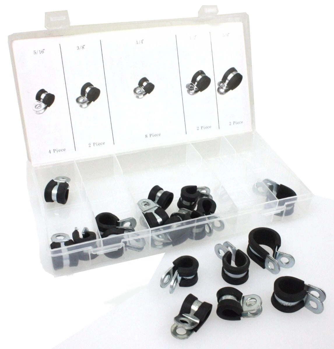 Rubber Insulated Clamps Rust Resistant Flexible Clamps Adapt To Fit