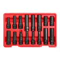 16pc Security Locking Key Lug Nut Master Pro Socket Set Tool Kit Wheel