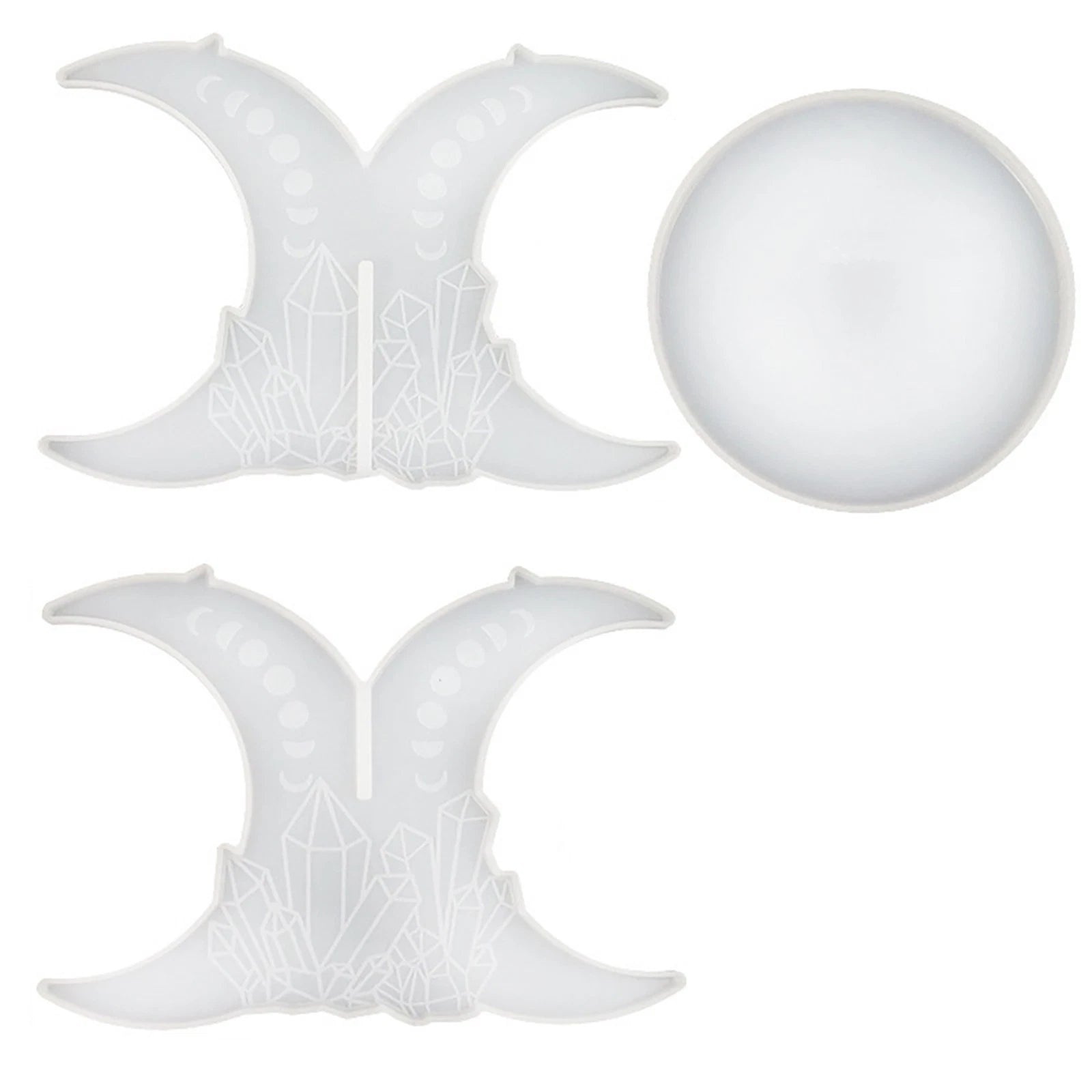 Round End Table Shelf Diy Silicone Mold Digit Epoxy Resin Casting