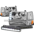 Chrome Housing Led Headlight+ambe<wbr/>r Corner+drl | Built Supply Co