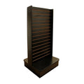 Black 25"x25"x54" Slatwall Display Stand 2-sided Floor Merchandiser