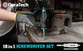 DURATECH 18-in-1 Multi-bit Screwdriver Set T-bar Precision Screwdriver Phillips