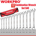 WORKPRO 12-PIECES Premium Combination Wrench Set SAE 1/4"-7/8" 12PT