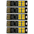 6-LED Usb Portable Keychain Lamp With Touch Dimming 1W 3200k Warm